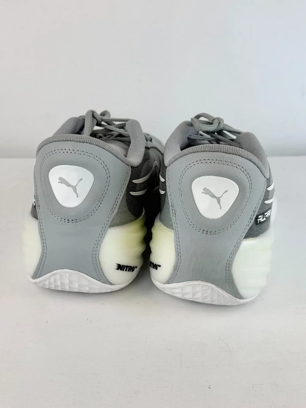 Men's 11.5 - Puma ALL Pro Nitro Team Gray Canvas Basketball Shoes - 379081-05